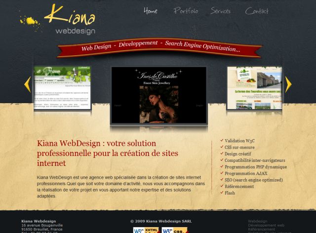 Kiana WebDesign screenshot