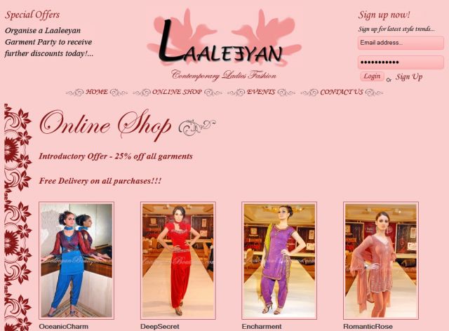 Online Ladies Fashion Boutique screenshot