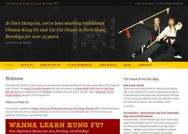 Yee's Hung Ga Kung Fu School screenshot