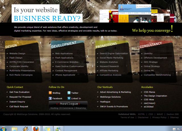 Websarga Solutions screenshot