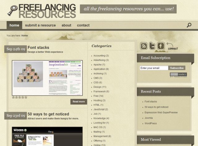 Freelancing Resources screenshot