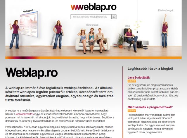 Weblap.ro screenshot