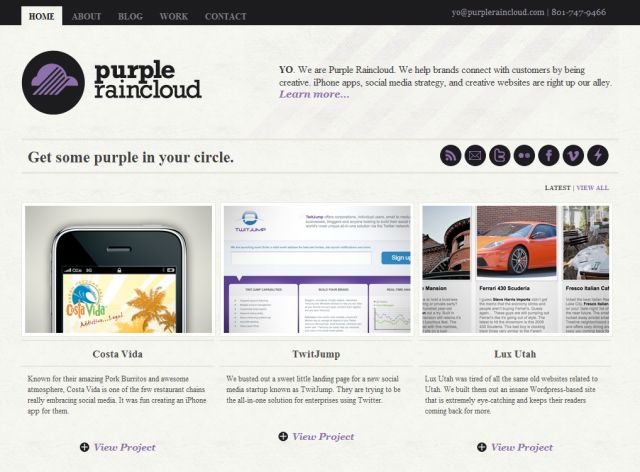 Purple Raincloud screenshot