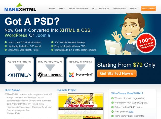 MakeXHTML.com screenshot