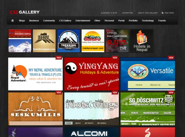CSS Gallery Nepal screenshot