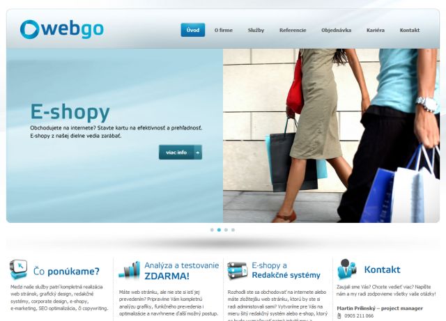 webGO.sk - Webdesign, E-commer screenshot