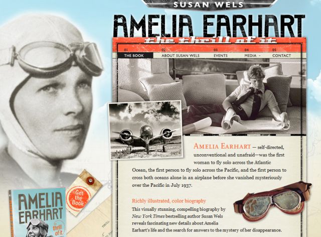 Amelia Earhart Book screenshot