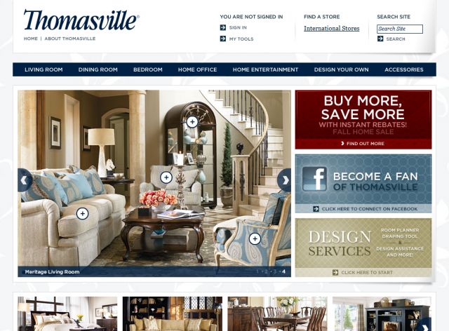 Thomasville Furniture screenshot