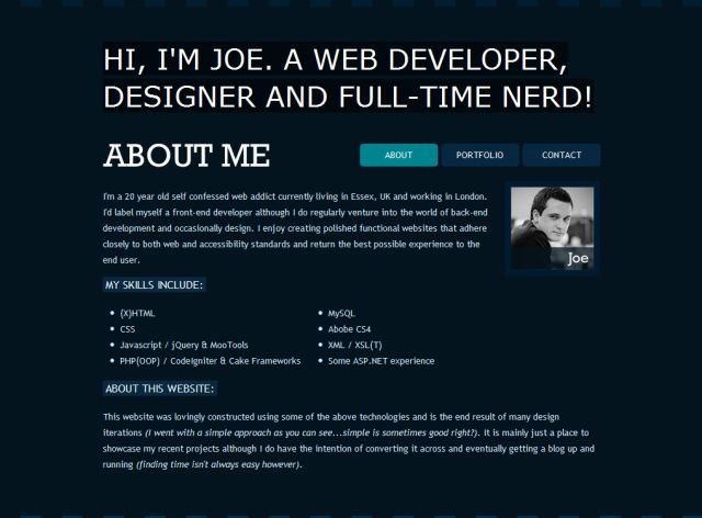 Joe-MacDOnald.co.uk screenshot