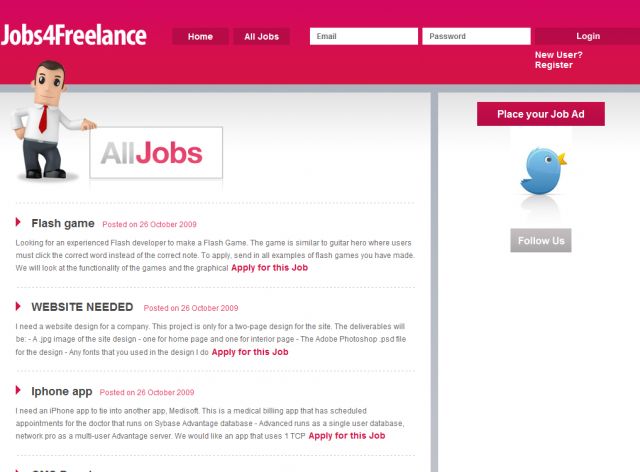 Freelance Jobs screenshot
