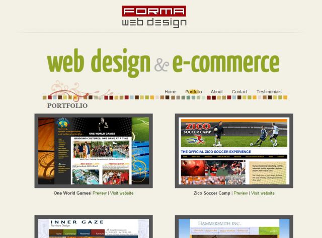 Forma Web Design screenshot