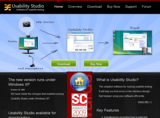Usability Studio screenshot
