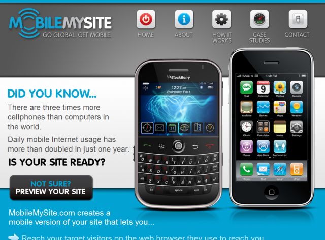 Mobile My Site screenshot