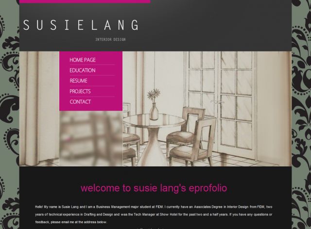 Susie Lang Design screenshot