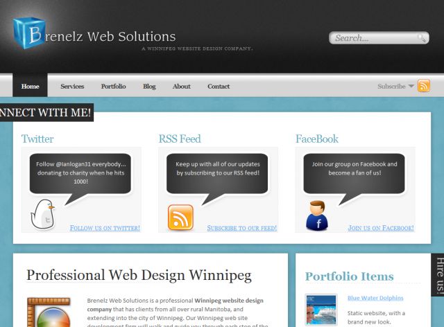Winnipeg Web Design screenshot