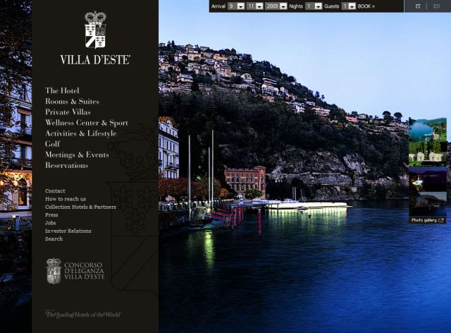 Villa d'Este Luxury Hotel screenshot