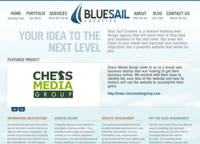 Blue Sail Creative screenshot