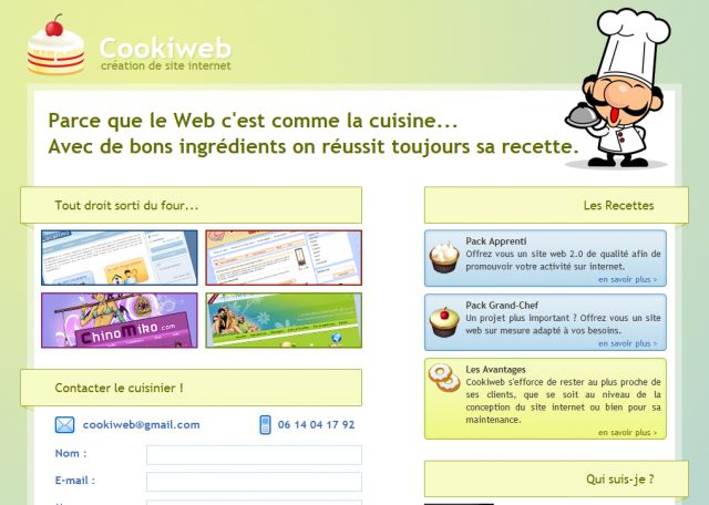 Cookiweb screenshot