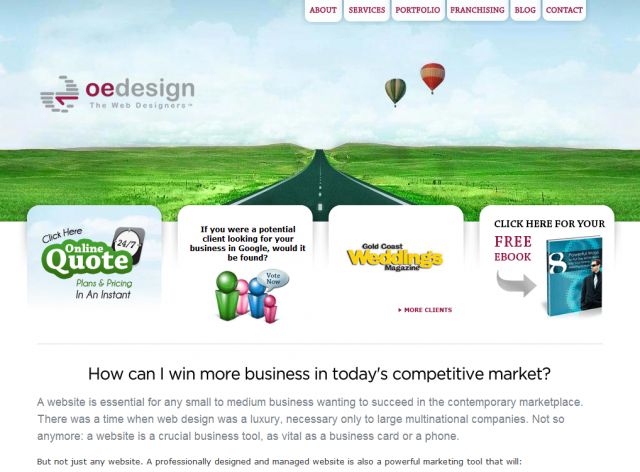 OE Web Design screenshot