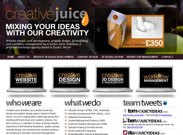 Creative Juice Solutions screenshot