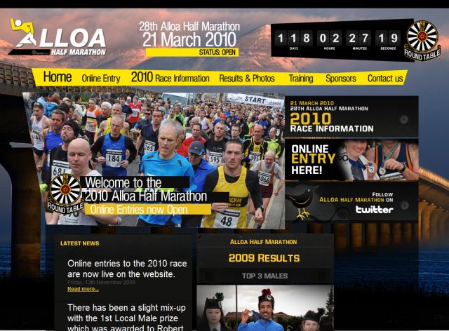 Alloa Half Marathon screenshot