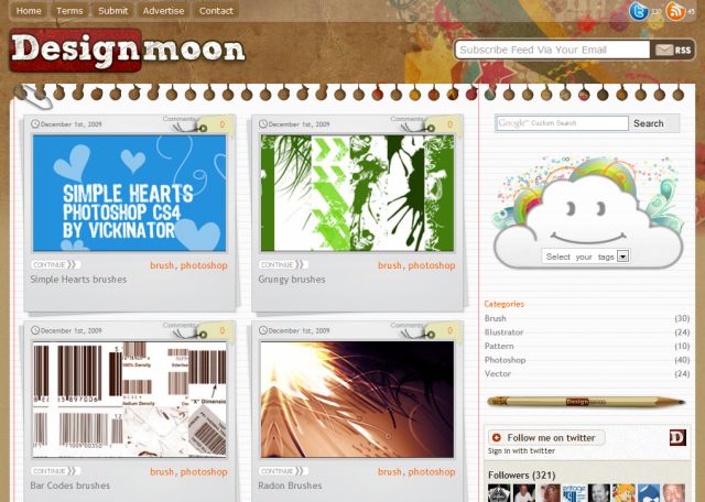 Designmoon.com screenshot