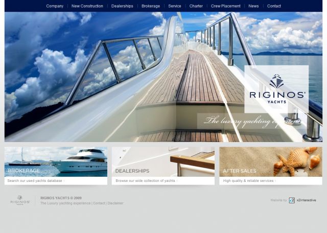 Riginos Yachts screenshot