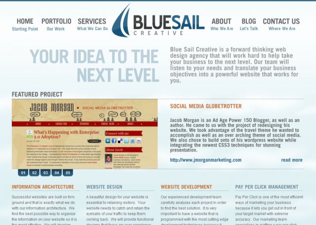 Blue Sail Creative screenshot