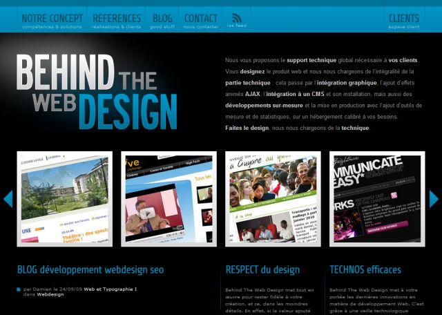 Behind The Web Design screenshot