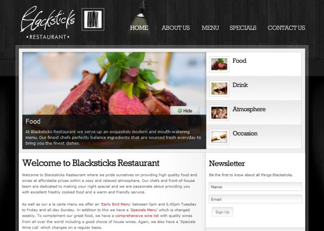 Blacksticks Restaurant screenshot