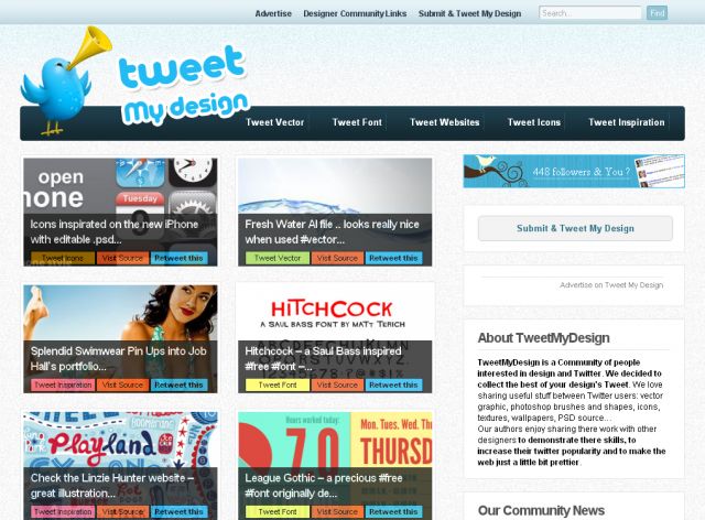 Tweet My Design screenshot