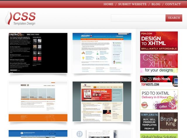 CSS Templates Design screenshot