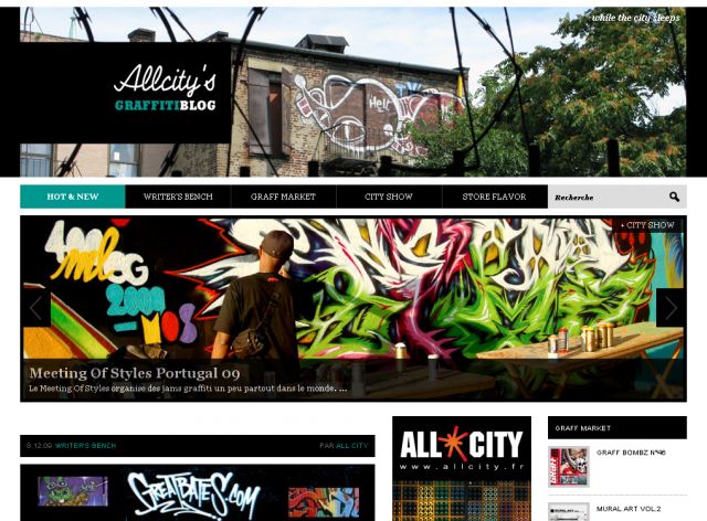 All City Blog screenshot