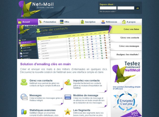Netitmail screenshot