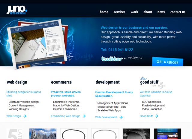 Juno Web Design screenshot