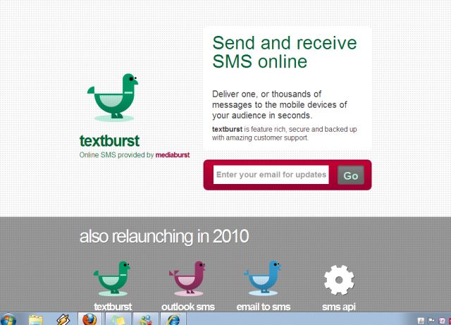 Textburst Online SMS screenshot
