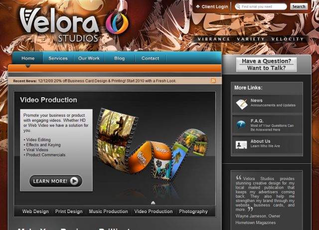 Velora Studios screenshot