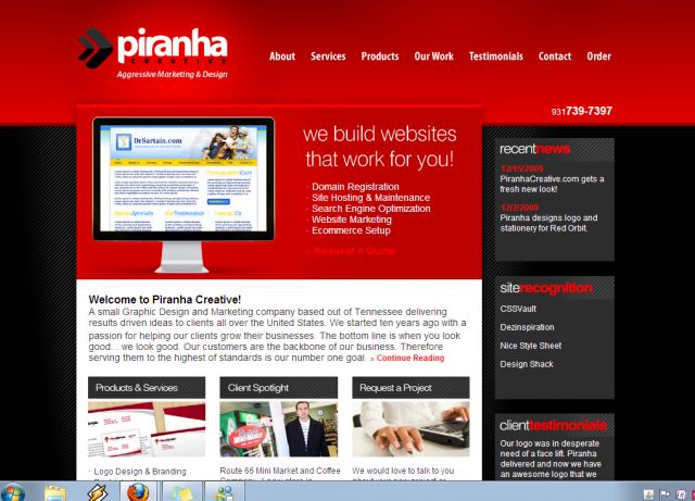 Piranha Creative screenshot