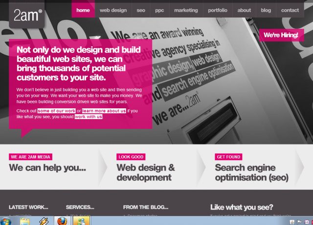 2am Web Design screenshot