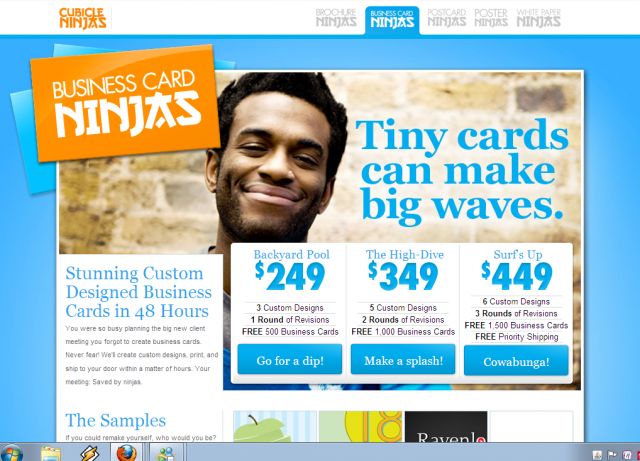 Business Card Ninjas screenshot