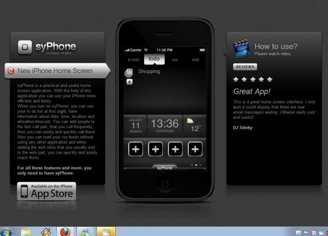syPhone screenshot