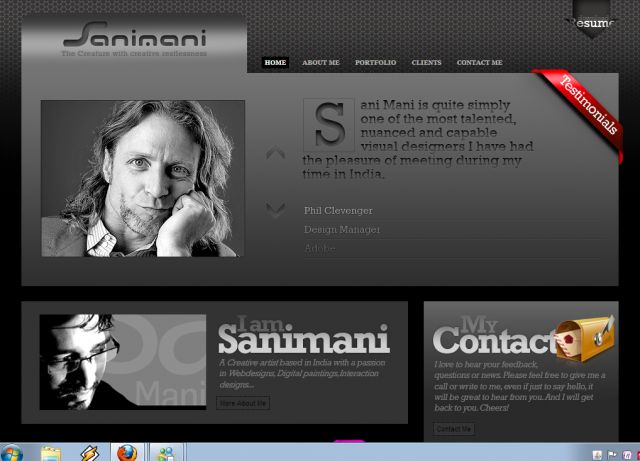 Sanimani s Portfolio screenshot