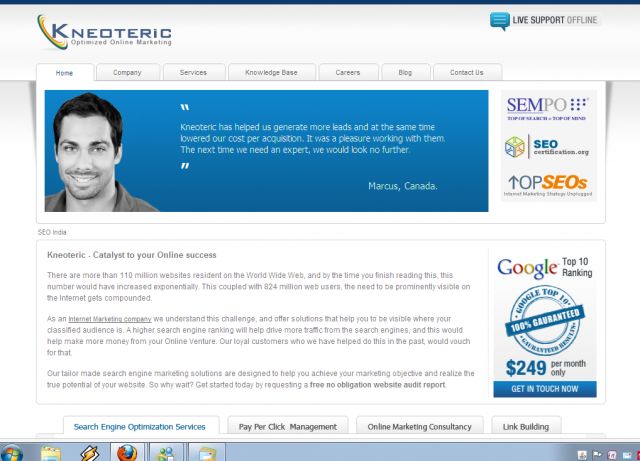 kneoteric.com screenshot