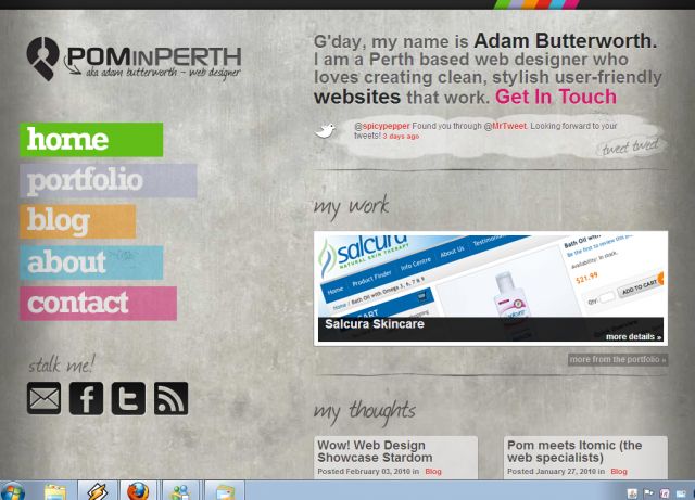 Pom In Perth - Perth Based Web Design & Development screenshot