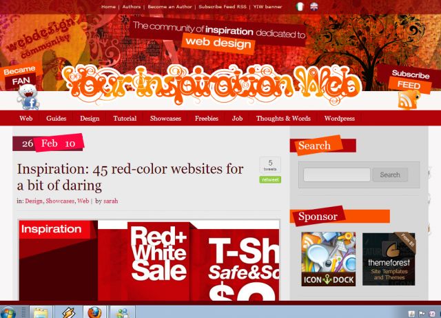 Your Inspiration Web screenshot