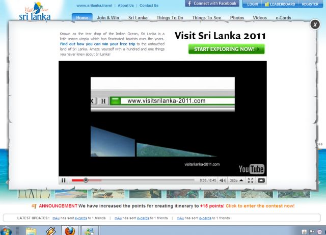 Visit Sri Lanka 2011 screenshot