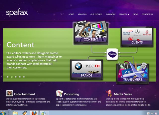 Spafax screenshot