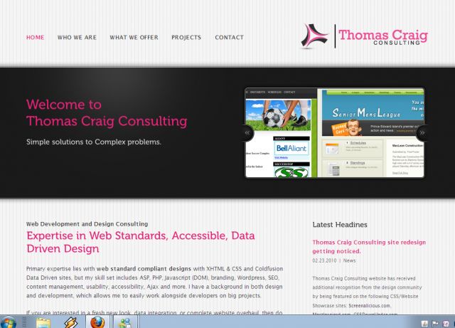 Thomas Craig Consulting screenshot