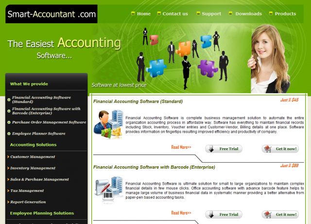 accounting management software screenshot