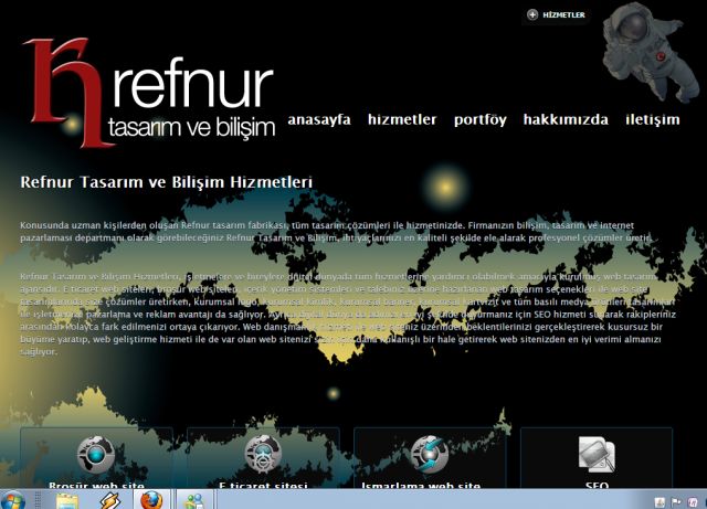 Refnur web design screenshot